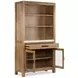 Plum Creek Sierra Brown 2 Glass Door Display Cabinet with LED