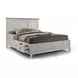 San Mateo White King Storage Panel Bed