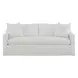Augustine Cream Slipcover Apartment Living Room Set