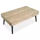 Craftsman Ridge Driftwood and Black Rectangular Lift Top Occassional Table Set