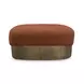 Domina Autumn Red Upholstered Rectangular Ottoman