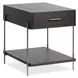 Spencer Dark Briarsmoke Rectangular End Table