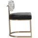 Sylvara Bravo Black and Halton Birch Performance Fabric Dining Chair