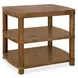 Melange Rich Golden Brown Occasional Table Set
