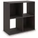 Piperton Charcoal Four Cube Organizer