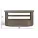 Bosley Lt. Brown Porpoise 60" Demilune TV Stand