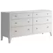 Mezzanine Dove Gray 6 Drawer Dresser
