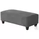 Bella Asphalt Rectangular Cocktail Ottoman