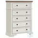 Ulysses Off White And Light Grey Upholstered Panel Bedroom Set