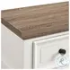 Ulysses Off White And Brown 3 Drawer Youth Nightstand