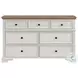 Ulysses Off White And Light Grey Upholstered Panel Bedroom Set