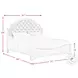 Ulysses Off White And Light Grey King Upholstered Panel Bed
