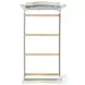 Ulysses Off White And Light Grey Twin Upholstered Panel Bed