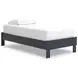 Simmenfort Matte Navy Twin Platform Bed