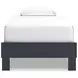 Simmenfort Matte Navy Twin Platform Bed