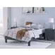 Simmenfort Matte Navy Full Platform Bed