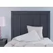 Simmenfort Matte Navy Blue Twin Panel Headboard