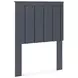 Simmenfort Matte Navy Blue Twin Panel Headboard