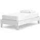 Hallityn Matte White Twin Platform Bed