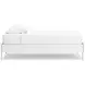 Hallityn Matte White Twin Platform Bed