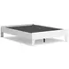 Hallityn Matte White Full Platform Bed