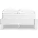 Hallityn Matte White Full Platform Bed