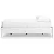 Hallityn Matte White Full Platform Bed