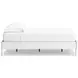 Hallityn Matte White Full Platform Bed