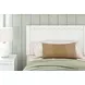 Hallityn Matte White Twin Panel Headboard