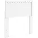 Hallityn Matte White Twin Panel Headboard