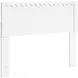 Hallityn Matte White Full Panel Headboard