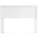 Hallityn Matte White Full Panel Headboard