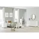 Hallityn Matte White Twin Platform Bed