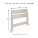 Socalle Light Natural Twin Panel Headboard