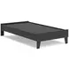 Socalle Matte Black Twin Platform Bed