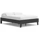 Socalle Matte Black Full Platform Bed