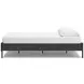 Socalle Matte Black Queen Platform Bed