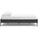 Socalle Matte Black Queen Platform Bed