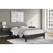 Socalle Matte Black Queen Platform Bed