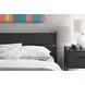 Socalle Matte Black Full Panel Headboard