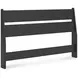 Socalle Matte Black Full Panel Headboard
