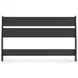 Socalle Matte Black Full Panel Headboard