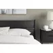 Socalle Matte Black Queen Panel Headboard