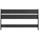Socalle Matte Black Queen Panel Headboard