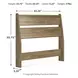 Deanlow Honey Twin Panel Headboard