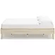 Cabinella Tan Full Platform Bed with No Headboard