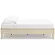 Cabinella Tan Full Platform Bed with No Headboard