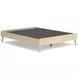 Cabinella Tan Queen Platform Bed with No Headboard