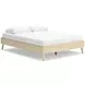 Cabinella Tan Queen Platform Bed with No Headboard