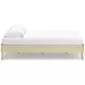 Cabinella Tan Queen Platform Bed with No Headboard